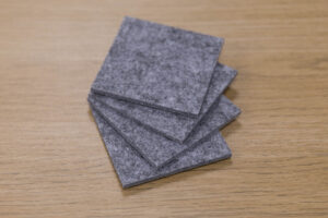 4 Square Protective Felt Pads - 70mm - 1 Set (4 Felt Pads) / FREE 2nd Class Royal Mail (3-7 Days)