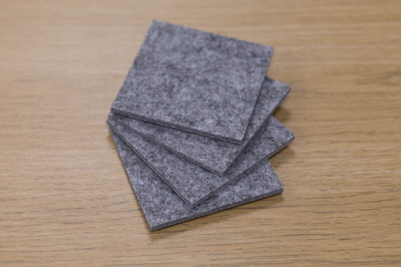 4 Square Protective Felt Pads - 70mm - 1 Set (4 Felt Pads) / FREE 2nd Class Royal Mail (3-7 Days)