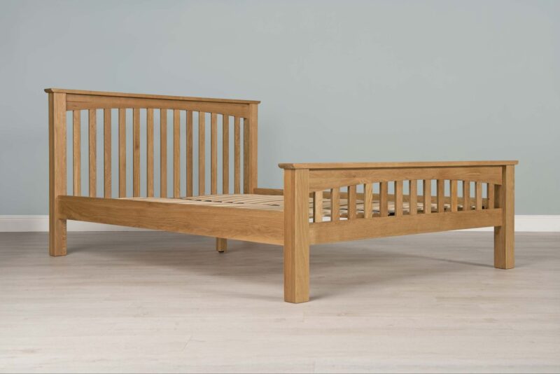 Boston Solid Natural Oak Bed Frame - 4ft Small Double - Image 10
