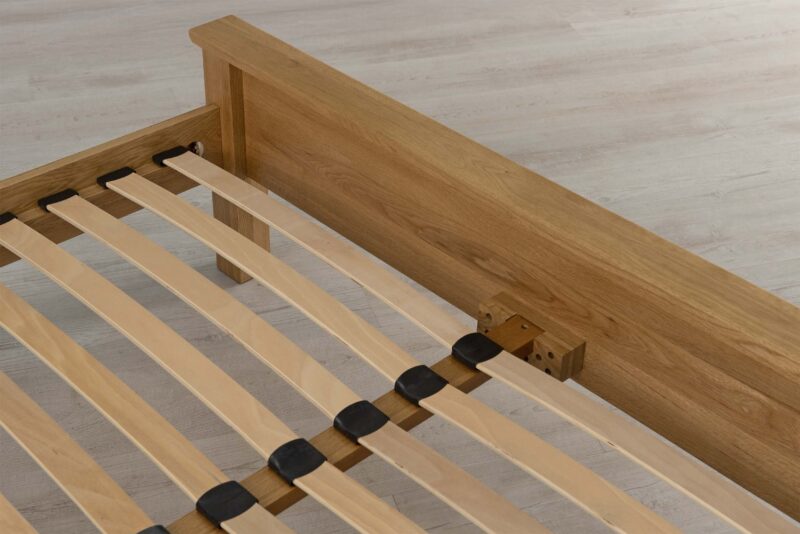 Boston Solid Natural Oak Bed Frame - Low Foot End - 4ft Small Double - Image 13