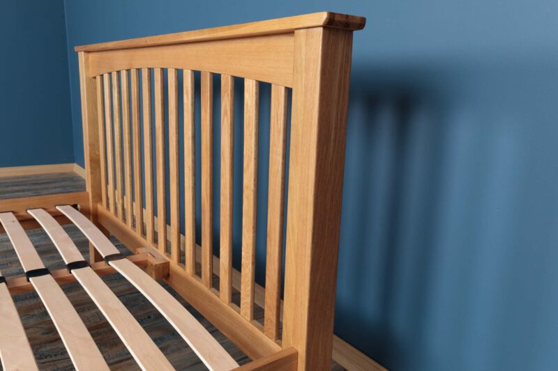Marieno Solid Natural Oak Low Foot End Bed Frame – Multiple Sizes, B Grade - Image 8