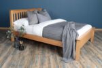 Marieno Solid Natural Oak Low Foot End Bed Frame – Multiple Sizes, B Grade