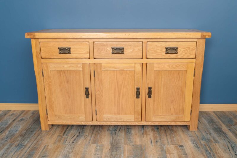 Newbury Natural Solid Oak Large Sideboard - Image 4