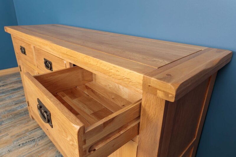 Newbury Natural Solid Oak Large Sideboard - Image 5