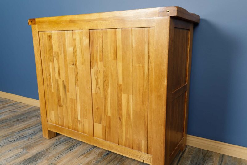 Newbury Rustic Solid Oak Small Sideboard - Image 4