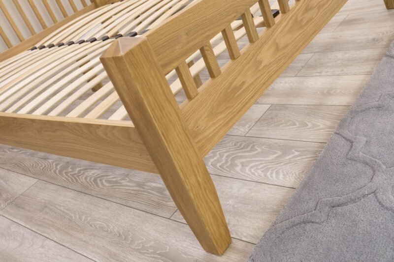 Marieno Solid Natural Oak Bed Frame – Multiple Sizes, B Grade - Image 5