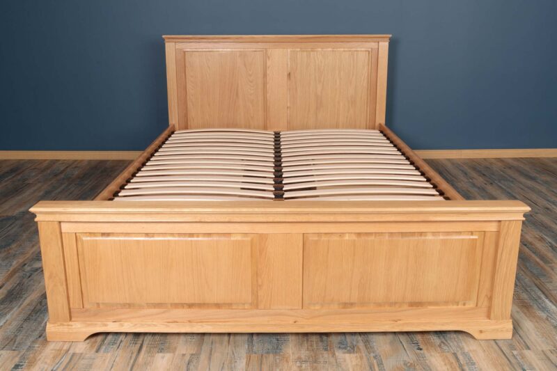 Westcott Solid Natural Oak Storage Bed Frame - 5ft King Size - B GRADE - Image 8