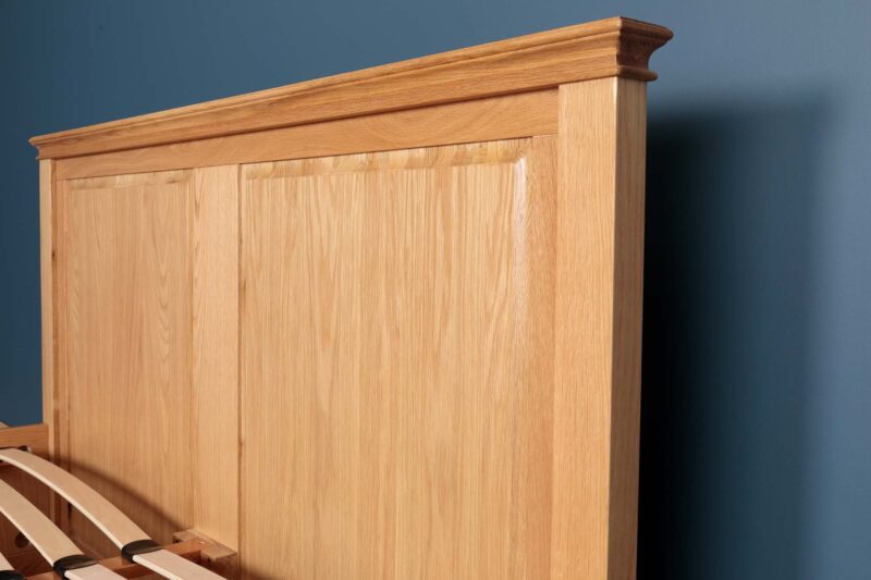 Westcott Solid Natural Oak Storage Bed Frame - 5ft King Size - B GRADE - Image 11