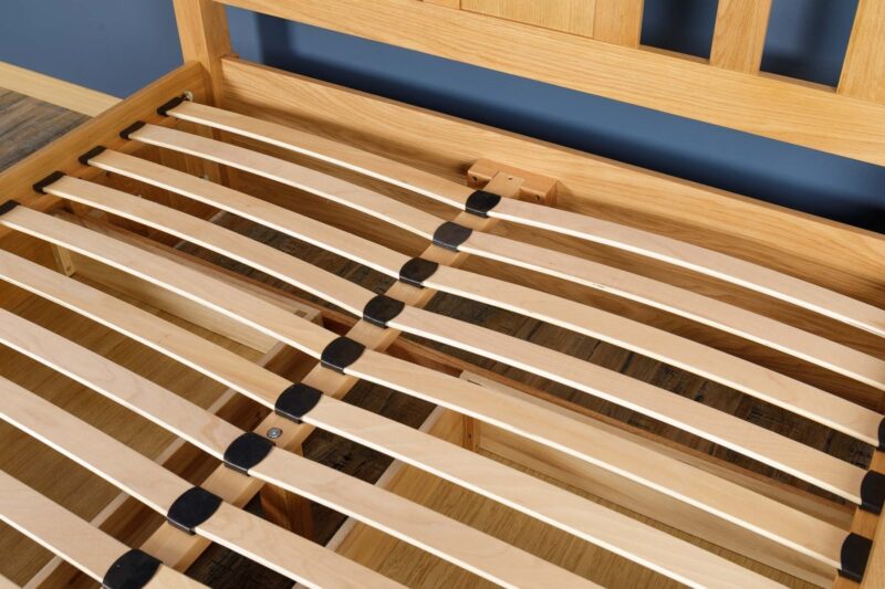 Marieno Solid Oak Storage Bed – 4ft6 Double, B Grade - Image 13