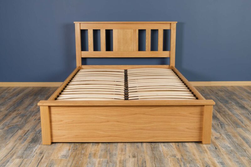 Marieno Solid Oak Storage Bed – 4ft6 Double, B Grade - Image 6