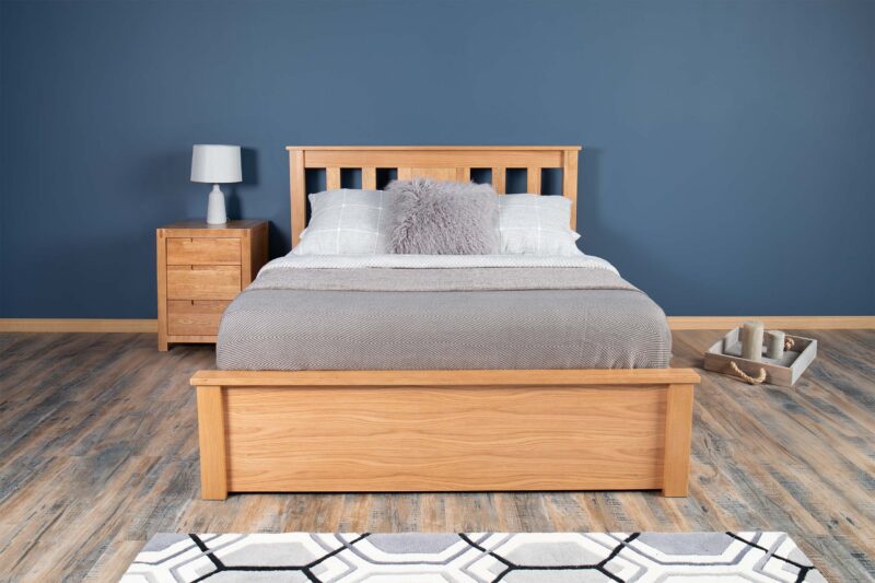 Wimbledon Solid Natural Oak Storage Bed Frame - 6ft Super King - B GRADE - Image 15